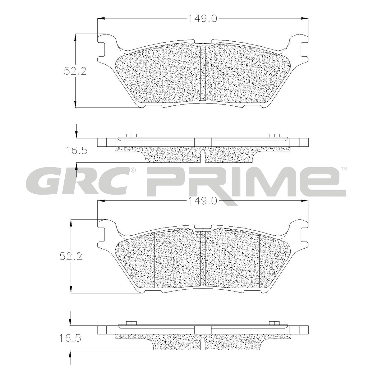 GPRD1790SD - BALATAS SEMIMETALICAS TRASERAS PARA FORD EXPEDITION 2021-2022