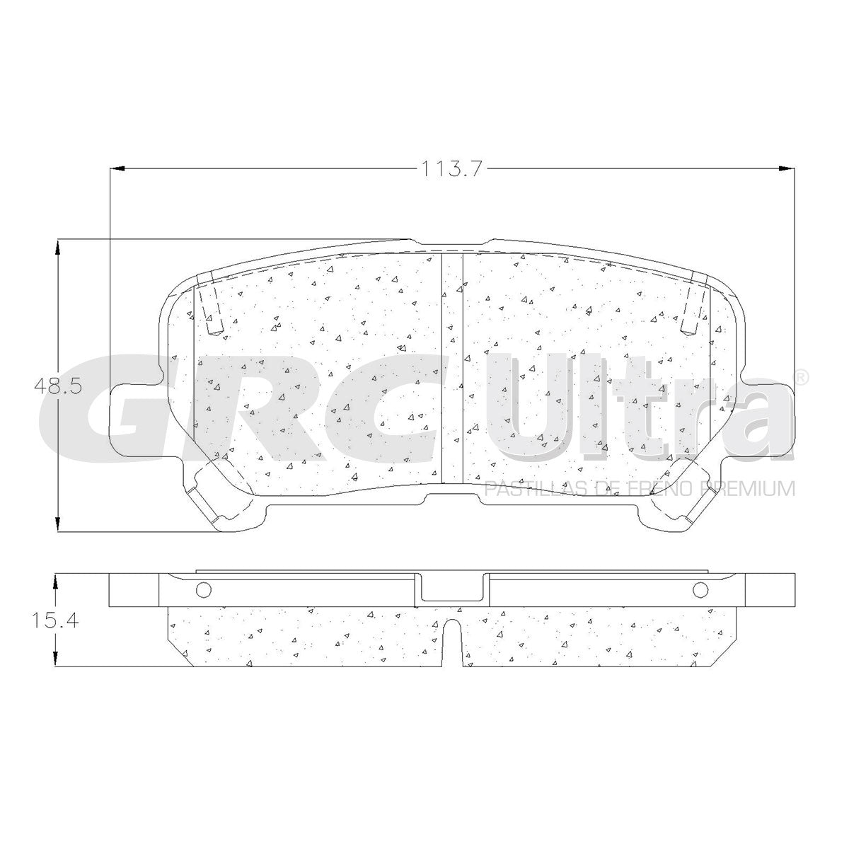 GCD1281 - BALATAS CERAMICAS TRASERAS PARA ACURA MDX 3.7L 2007-2009