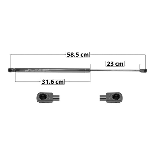 MANJ-60338 - AMORTIGUADOR COFRE PARA CHEVROLET CHEVY 2009-2012 DERECHA/IZQUIERDA
