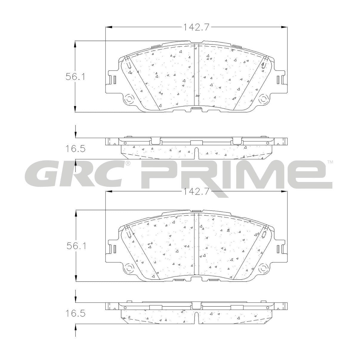 GPRD2076 - BALATAS CERAMICAS DELANTERAS PARA LEXUS ES250 2021-2023