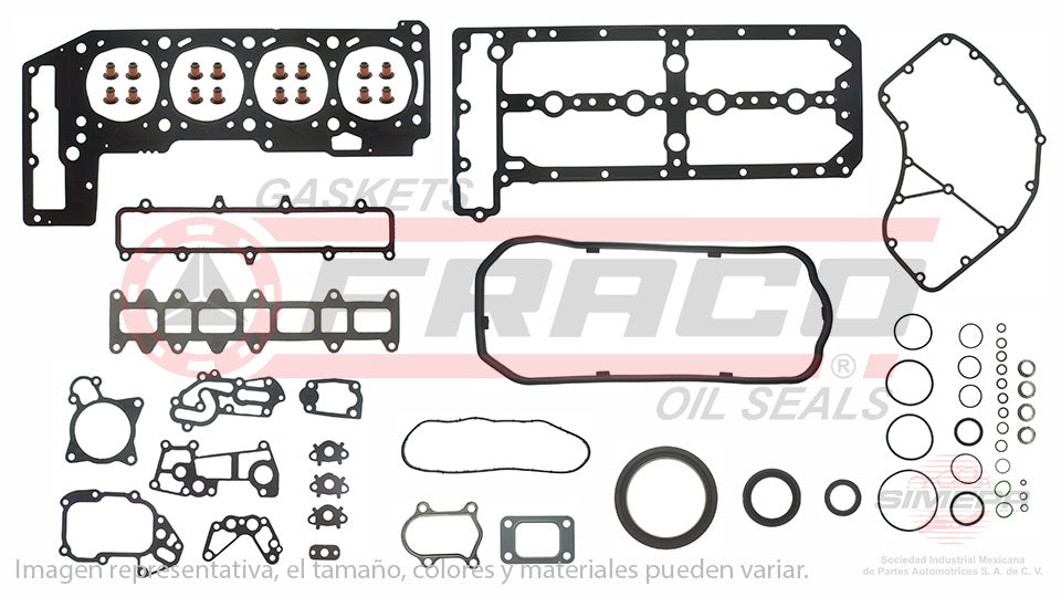 FSX-2540400 - JUEGO DE EMPAQUES PARA FIAT DUCATO L4 3.0 L DIESEL 16 V. DOHC F1CE3481E/M 2008-2011
