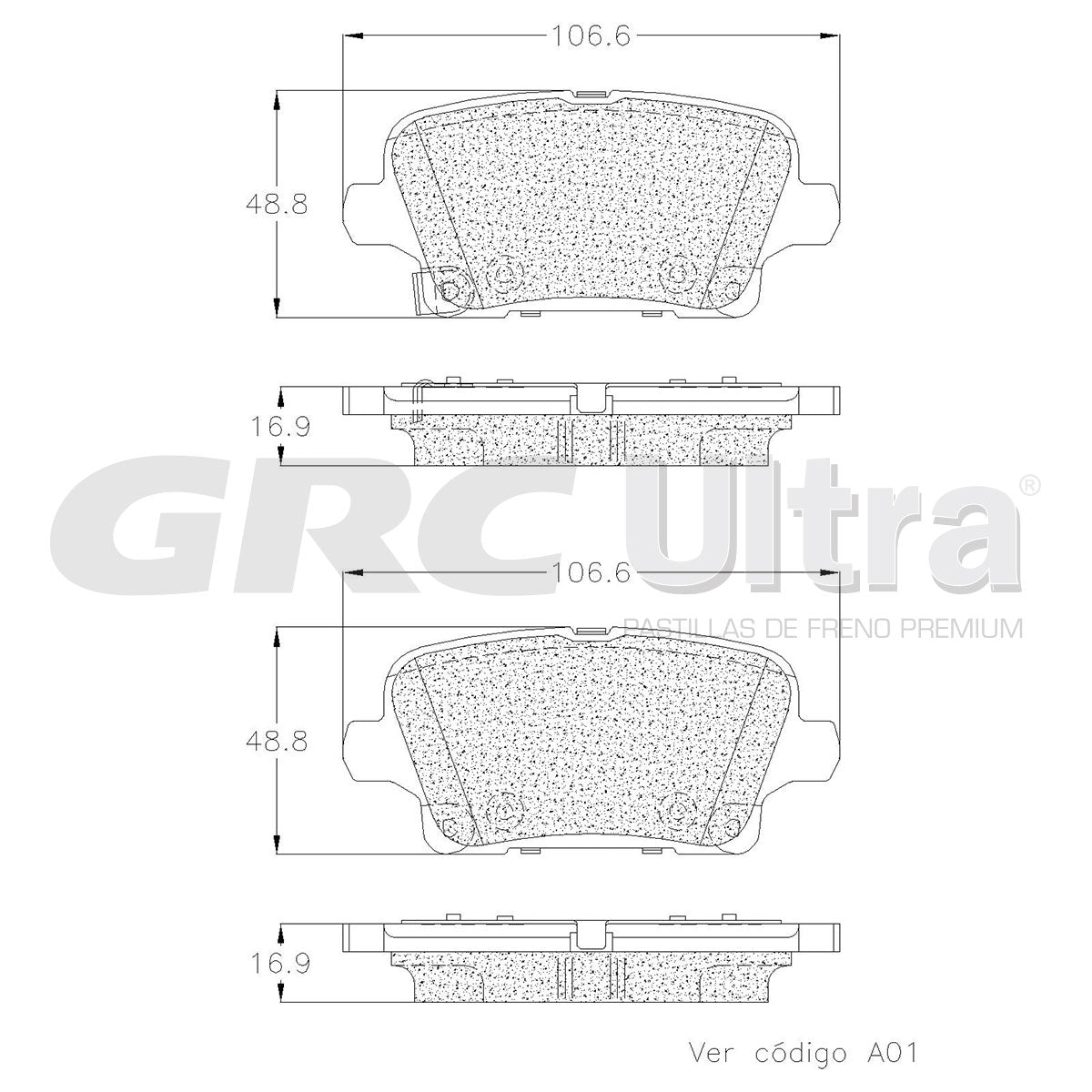 GCD2189 - BALATAS CERAMICAS TRASERAS PARA BUICK ENVISION 2021-2022