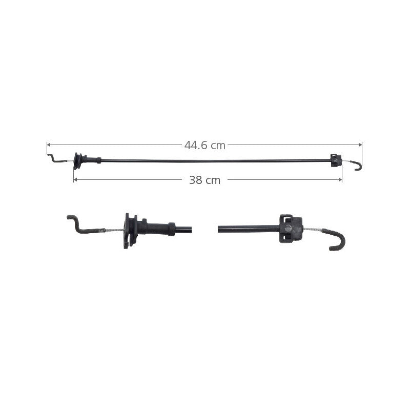 MANJ-96529 - CHICOTE CERRADURA PARA CHEVROLET CORSA 2000-2008 DERECHA/IZQUIERDA DELANTERA