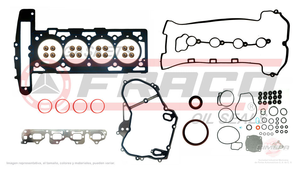 FSX-3040107NR - JUEGO DE EMPAQUES PARA CHEVROLET COBALT L4 2.4 L 16 V DOHC LE5 LE9 2006-2008