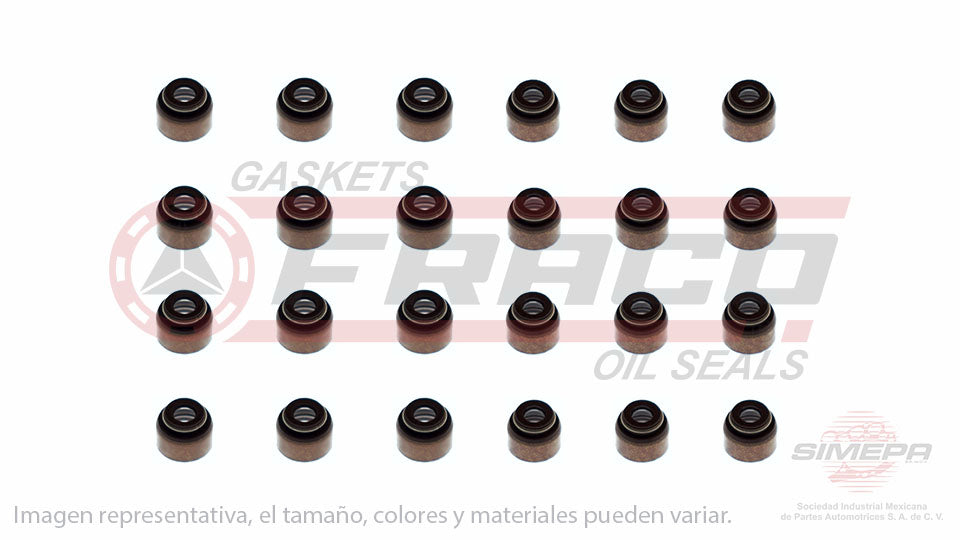 SS-1162005-V - SELLOS DE VALVULA POR JUEGOS PARA CHRYSLER CIRRUS V6 2.5 L 24 V. SOHC EEB 1995-2000