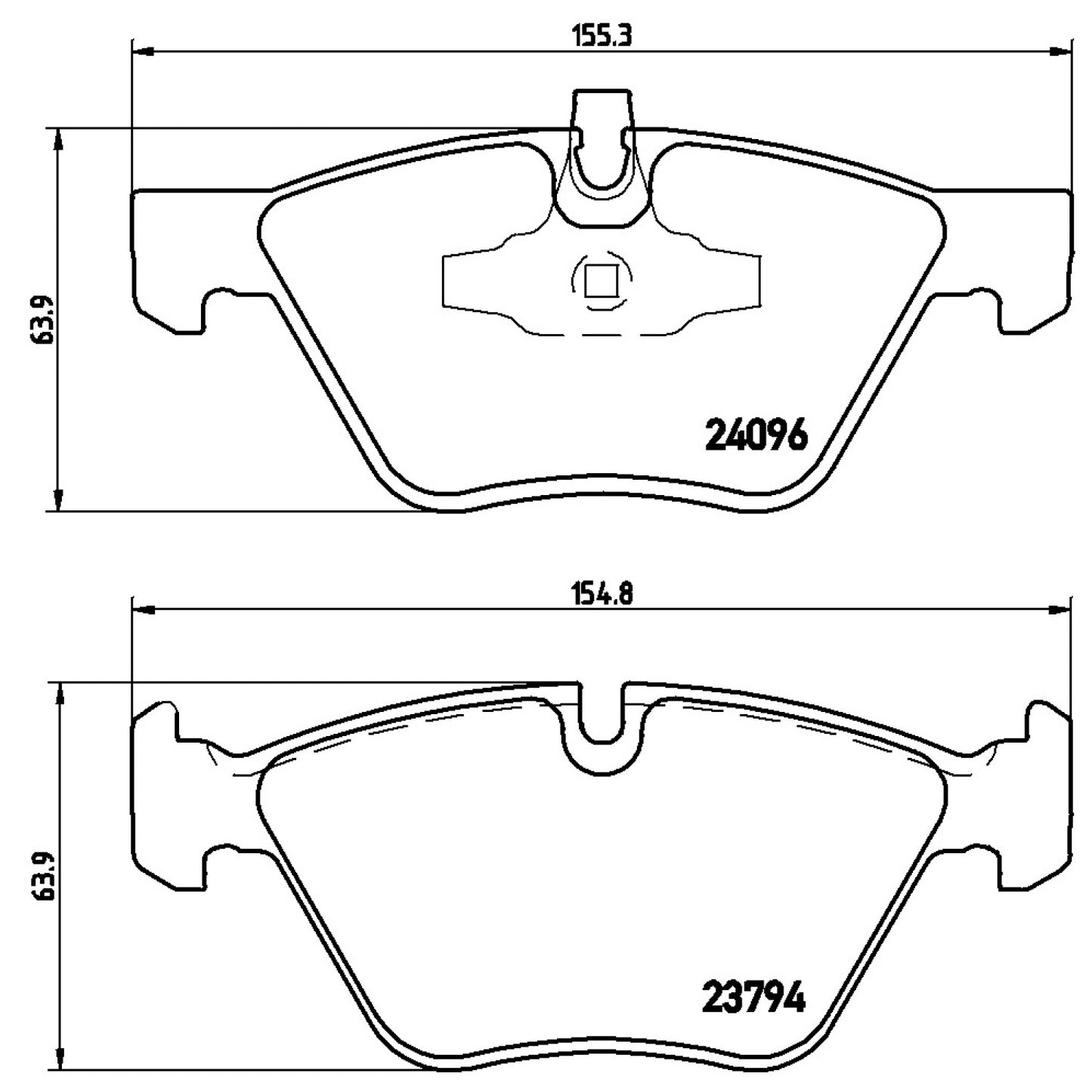 BRE-P06040 - BALATAS DELANTERAS PARA BMW 120I BASE 2007-2012