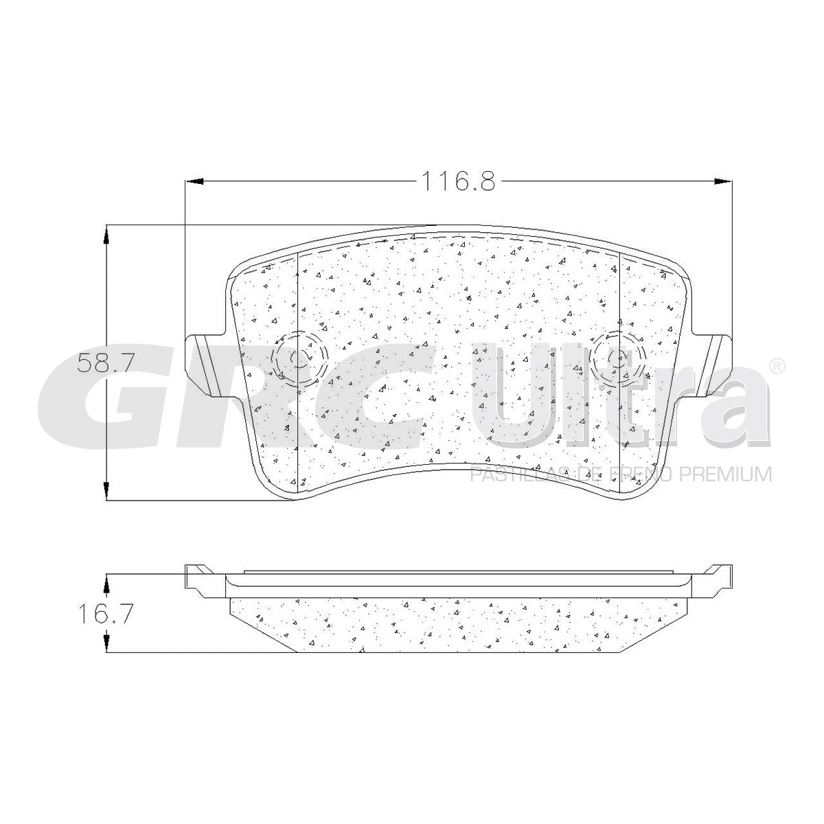 GCD1386 - BALATAS CERAMICAS TRASERAS PARA AUDI A4 BASE 2009-2009