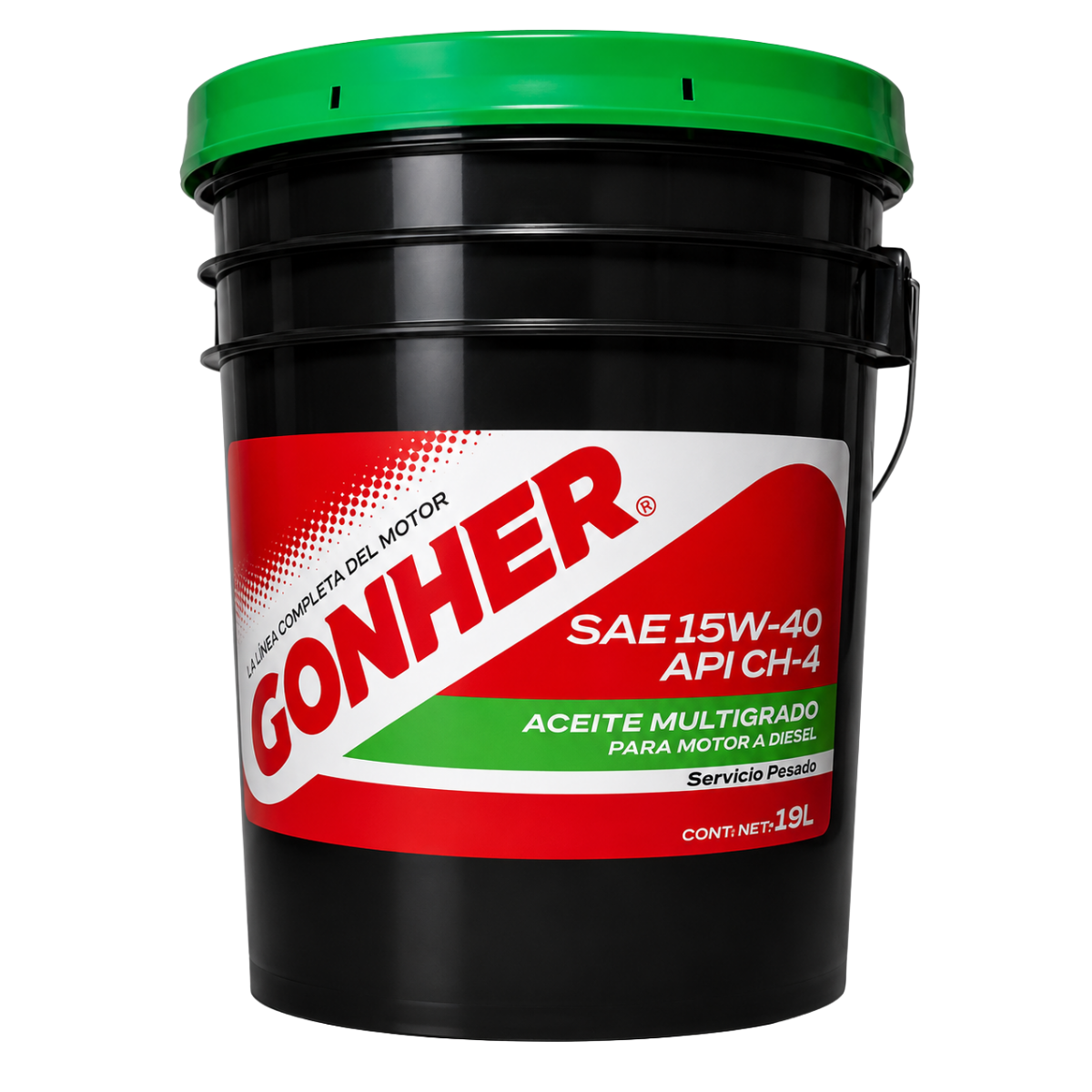 GH-1032156 - ACEITE GONHER SAE 15W-40 API CH-4 CUBETA DE 19 LITROS