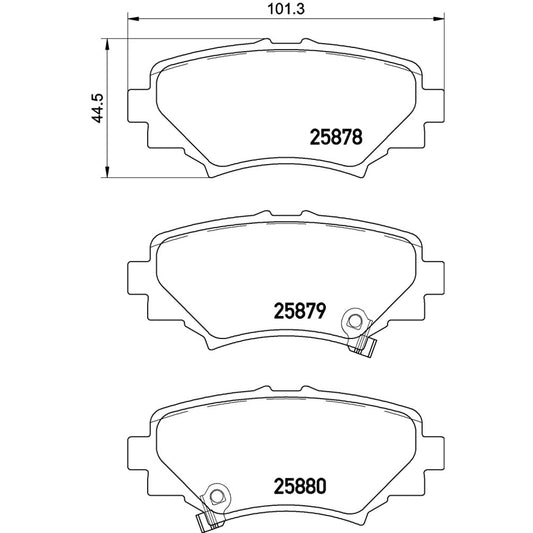 BRE-P49049 - BALATAS TRASERAS PARA MAZDA 3 G 2017-2018
