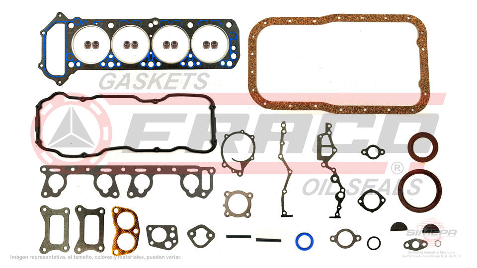 FSX-5840281 - JUEGO DE EMPAQUES PARA NISSAN 720 L4 2.0 L 8 V. SOHC Z20 1983-1986