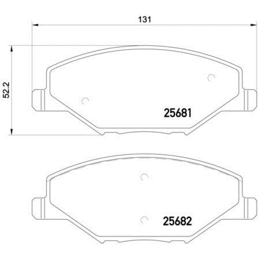BRE-P85121 - BALATAS DELANTERAS PARA CHANGAN ALSVIN BASE 2022-2024