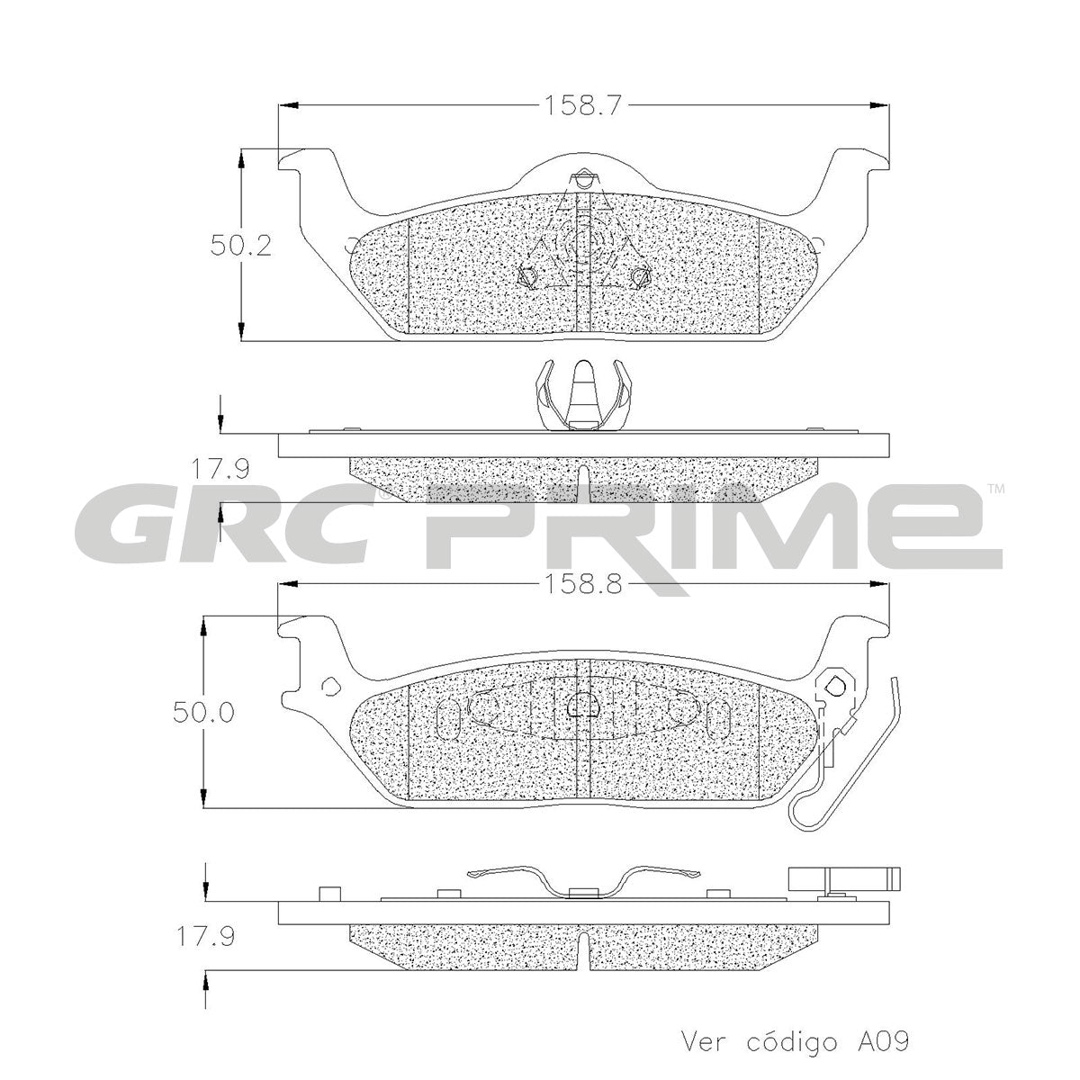 GPRD1012SD - BALATAS SEMIMETALICAS TRASERAS PARA FORD F-150 3.5L 2011-2011