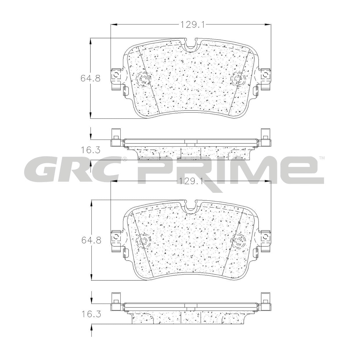 GPRD1895 - BALATAS CERAMICAS TRASERAS PARA AUDI A8 QUATTRO 2019-2019