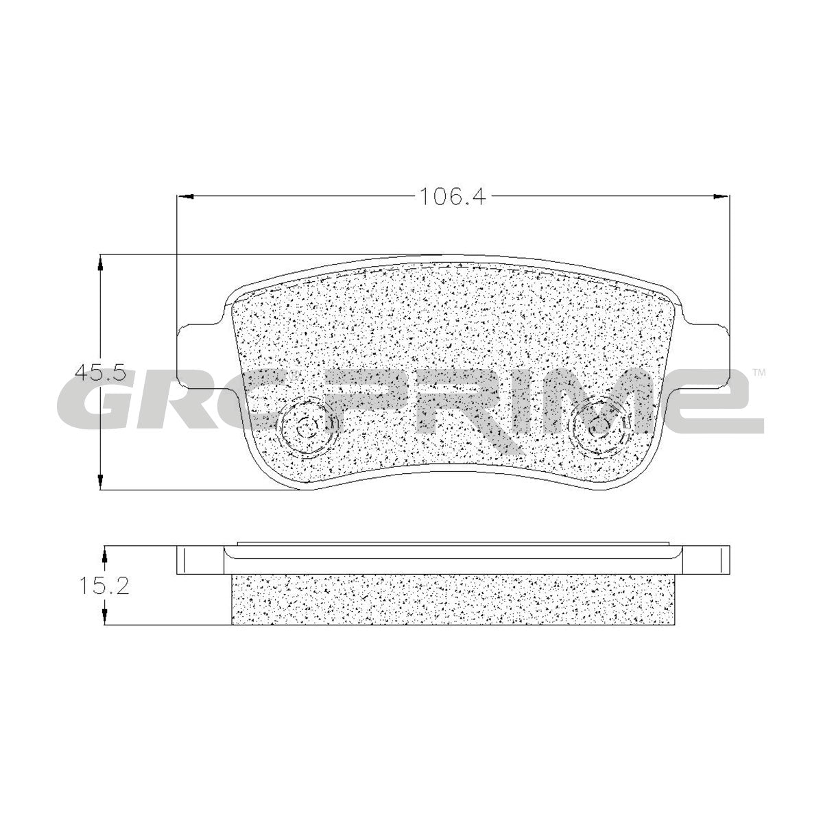 GPRD1820 - BALATAS CERAMICAS TRASERAS PARA RENAULT FLUENCE 2011-2015