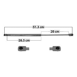 MANJ-49047 - AMORTIGUADOR 5TA PUERTA PARA JEEP GRAND CHEROKEE 2008-2010 DERECHA/IZQUIERDA