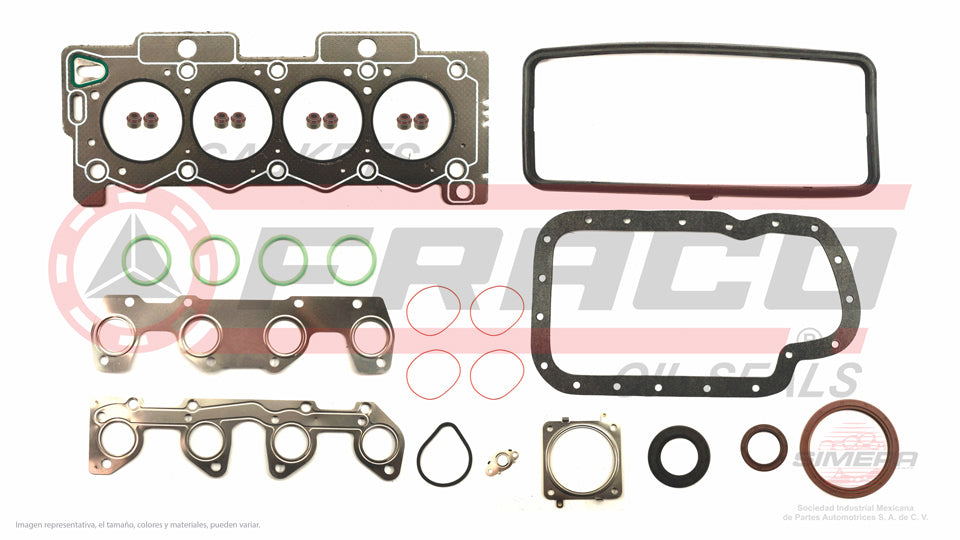 FSX-6240050 - JUEGO DE EMPAQUES PARA PEUGEOT 206 L4 1.4 L 8 V. SOHC TU3JP 2000-2008
