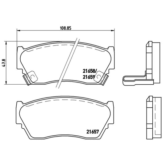 BRE-P56027 - BALATAS DELANTERAS PARA NISSAN SENTRA BASE 1993-1993