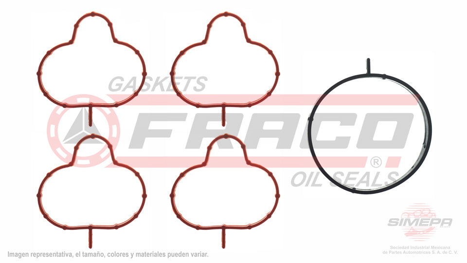 MIX-5840296 - EMPAQUE MULTIPLE DE ADMISION PARA NISSAN FRONTIER 2.5 L L4 16 V DOHC QR25DE 2005-2017