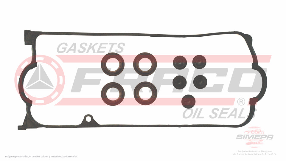 VSX-3540086 - EMPAQUE DE TAPA PUNTERIAS PARA HONDA CIVIC L4 1.7 L SOHC 16 V. SOHC D17/A1A2A6A7 2001-2005