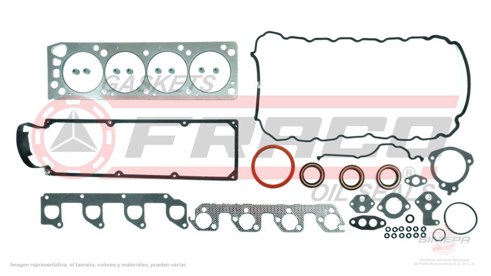 FSX-2640080 - JUEGO DE EMPAQUES PARA FORD MUSTANG L4 2.3 L SOHC 8 V. 140 CID 1994-1996