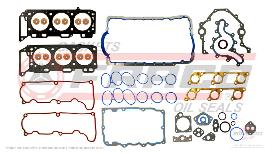 FSX-2662086 - JUEGO DE EMPAQUES PARA FORD EXPLORER V6 4.0 L SOHC 12 V. SOHC 2001-2003