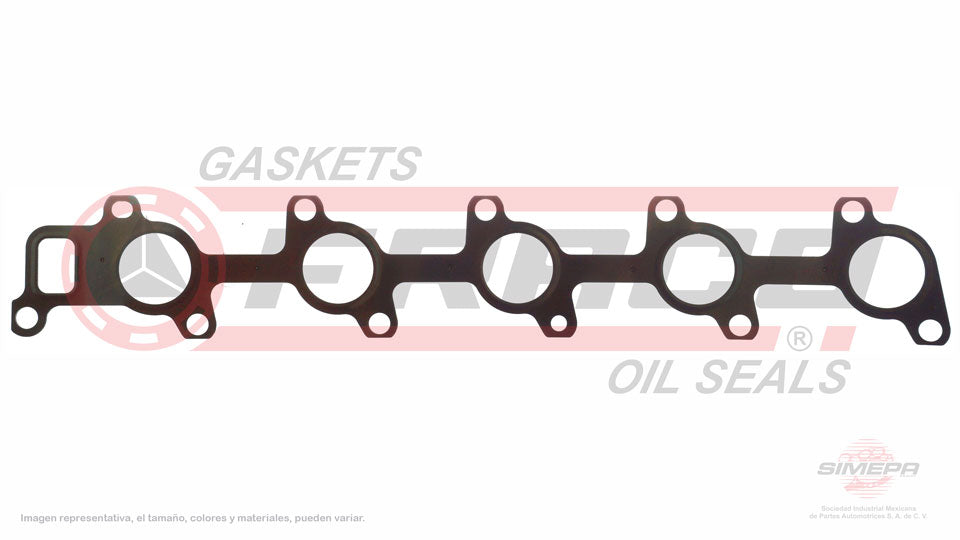 MEX-5450011 - EMPAQUE MULTIPLE DE ESCAPE PARA MERCEDES BENZ SPRINTER L5 2.7 L DIESEL 20 V. DOHC OM612 OM647 2004-2006