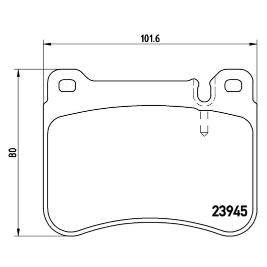 BRE-P50073X - BALATAS DELANTERAS PARA MERCEDES-BENZ SLK350 BASE 2007-2009
