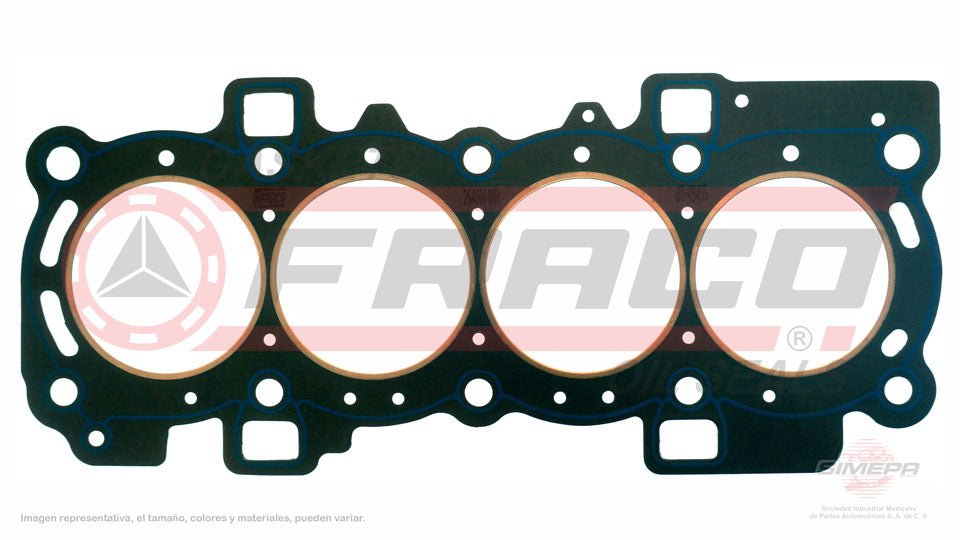 HGX-2640011-NR - EMPAQUE DE CABEZA PARA FORD FIESTA L4 1.6 L DOHC 16 V. DOHC TI-VCT 2008-2016