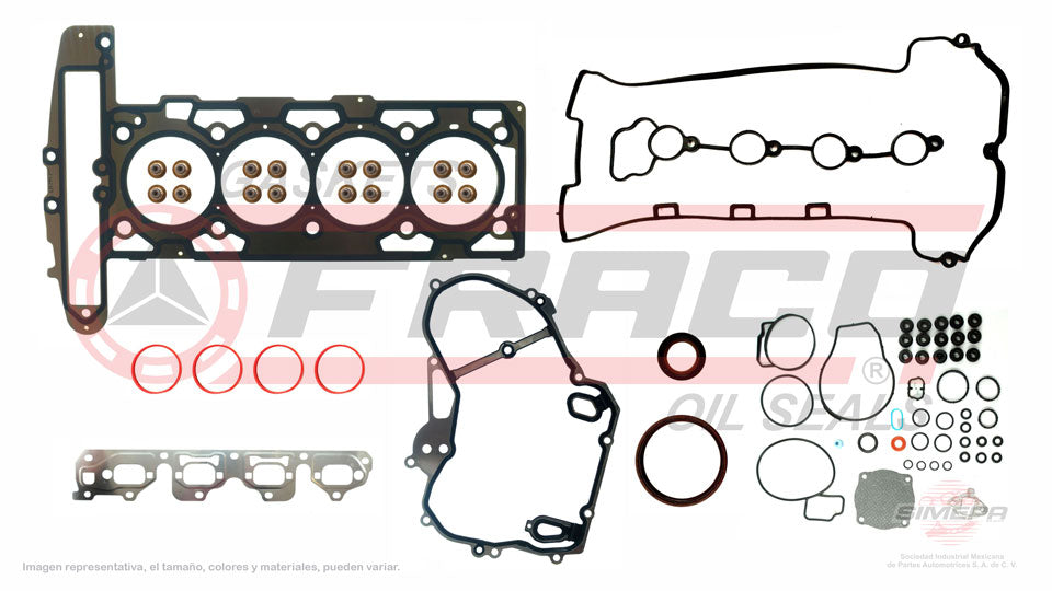 FSX-3040107 - JUEGO DE EMPAQUES PARA CHEVROLET COBALT L4 2.4 L 16 V DOHC LE5 LE9 2006-2008