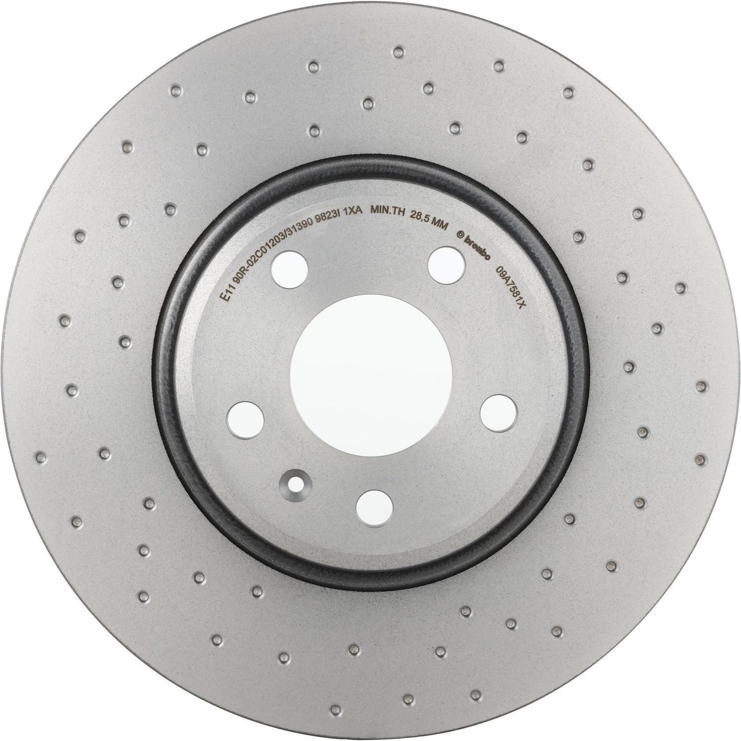 BRE-09.A758.1X - PAR DE DISCOS DE FRENO DELANTEROS PARA AUDI A4 BASE 2009-2010