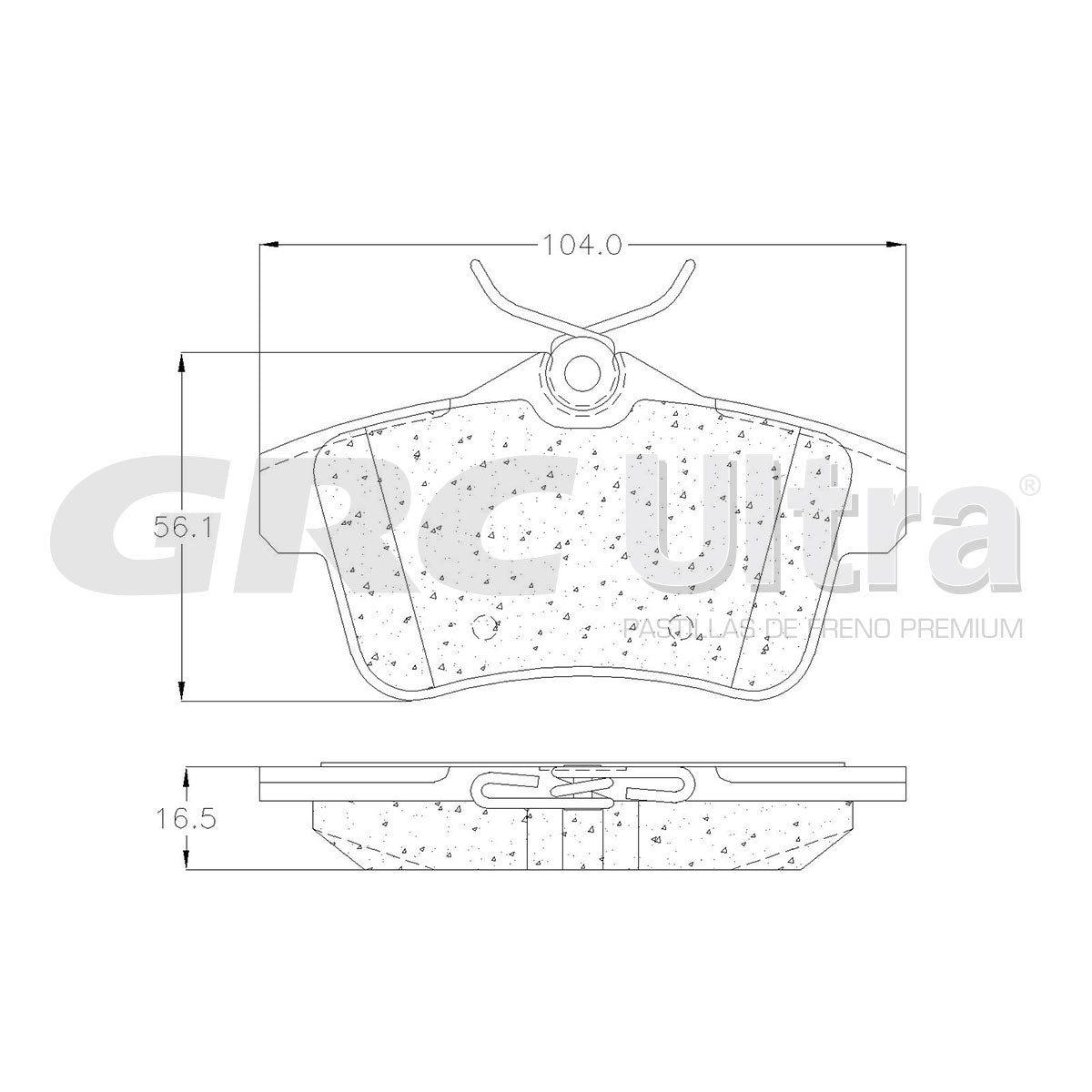 GCD1831 - BALATAS CERAMICAS TRASERAS PARA PEUGEOT 3008 2011-2015