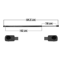 MANJ-60127 - AMORTIGUADOR COFRE PARA CHEVROLET AVALANCHE 2007-2014 DERECHO