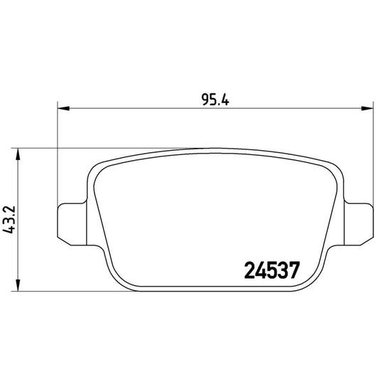 BRE-P24075 - BALATAS TRASERAS PARA FORD FOCUS RS 2010-2011