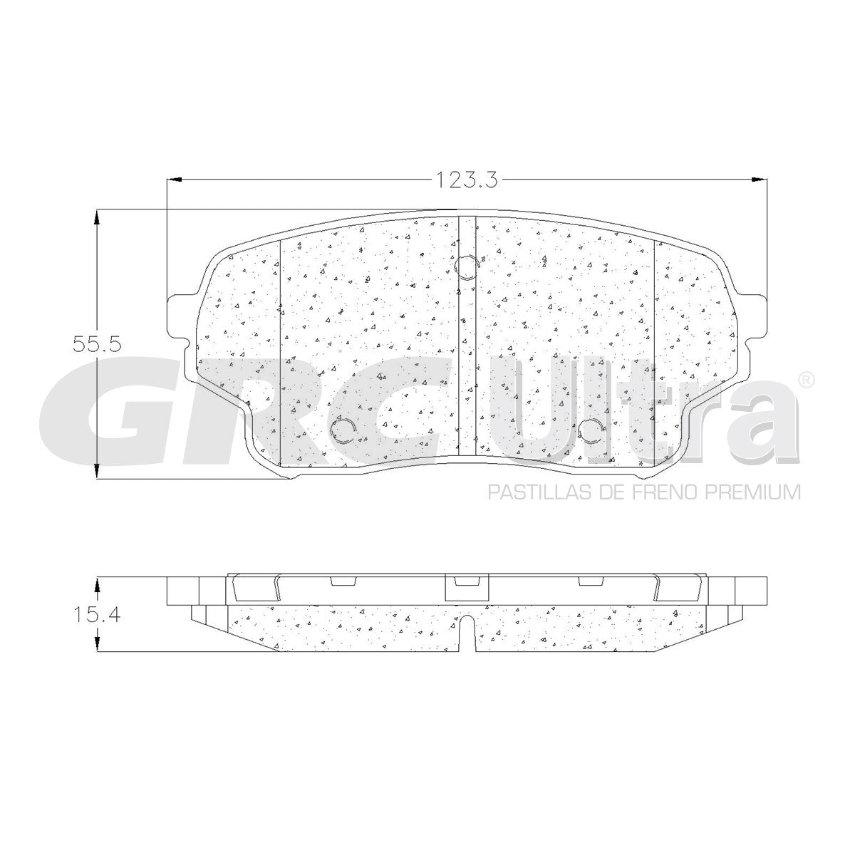 GCD1105 - BALATAS CERAMICAS DELANTERAS PARA SUZUKI XL-7 2004-2004