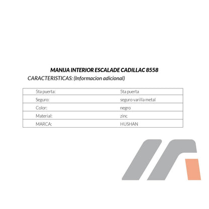 MANJ-8558 - MANIJA INTERIOR PARA CADILLAC ESCALADE 1999-2000
