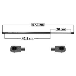 MANJ-50936 - AMORTIGUADOR 5TA PUERTA PARA CHRYSLER TOWN & COUNTRY 2011-2016 DERECHA/IZQUIERDA