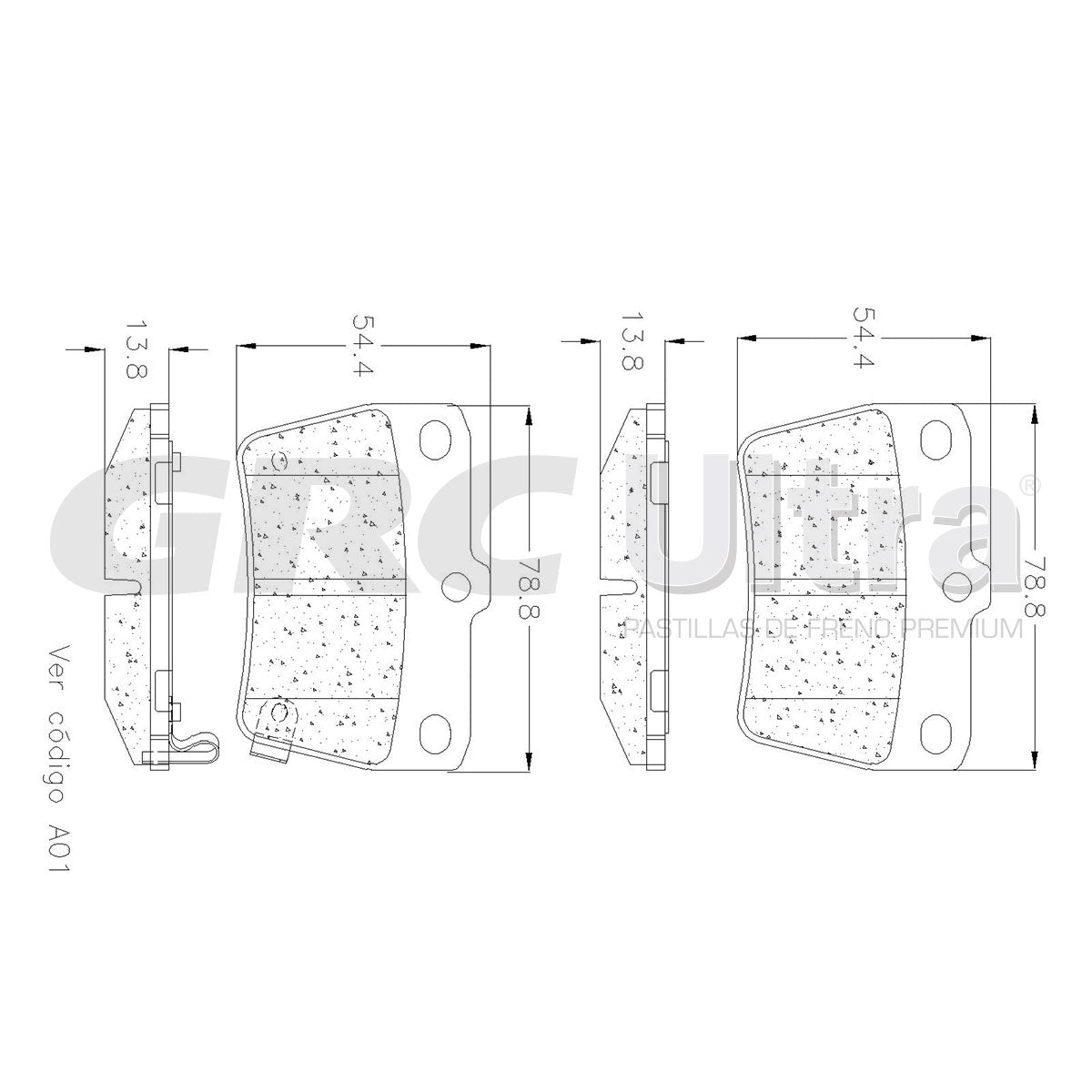 GMD1051 - BALATAS SEMIMETALICAS TRASERAS PARA TOYOTA RAV4 2004-2005
