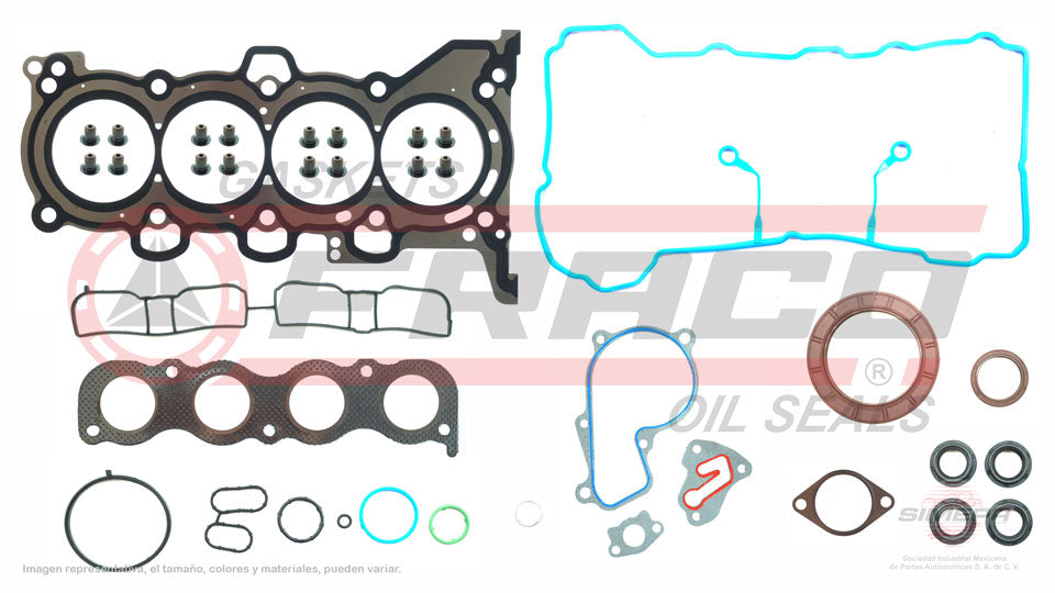 FSX-3640078 - JUEGO DE EMPAQUES PARA HYUNDAI ELANTRA L4 1.8 L 16 V. DOHC 2011-2013