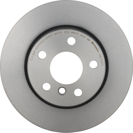 BRE-09.C744.11 - PAR DE DISCOS DE FRENO DELANTEROS PARA MINI COOPER ALL BLACK 2013-2013