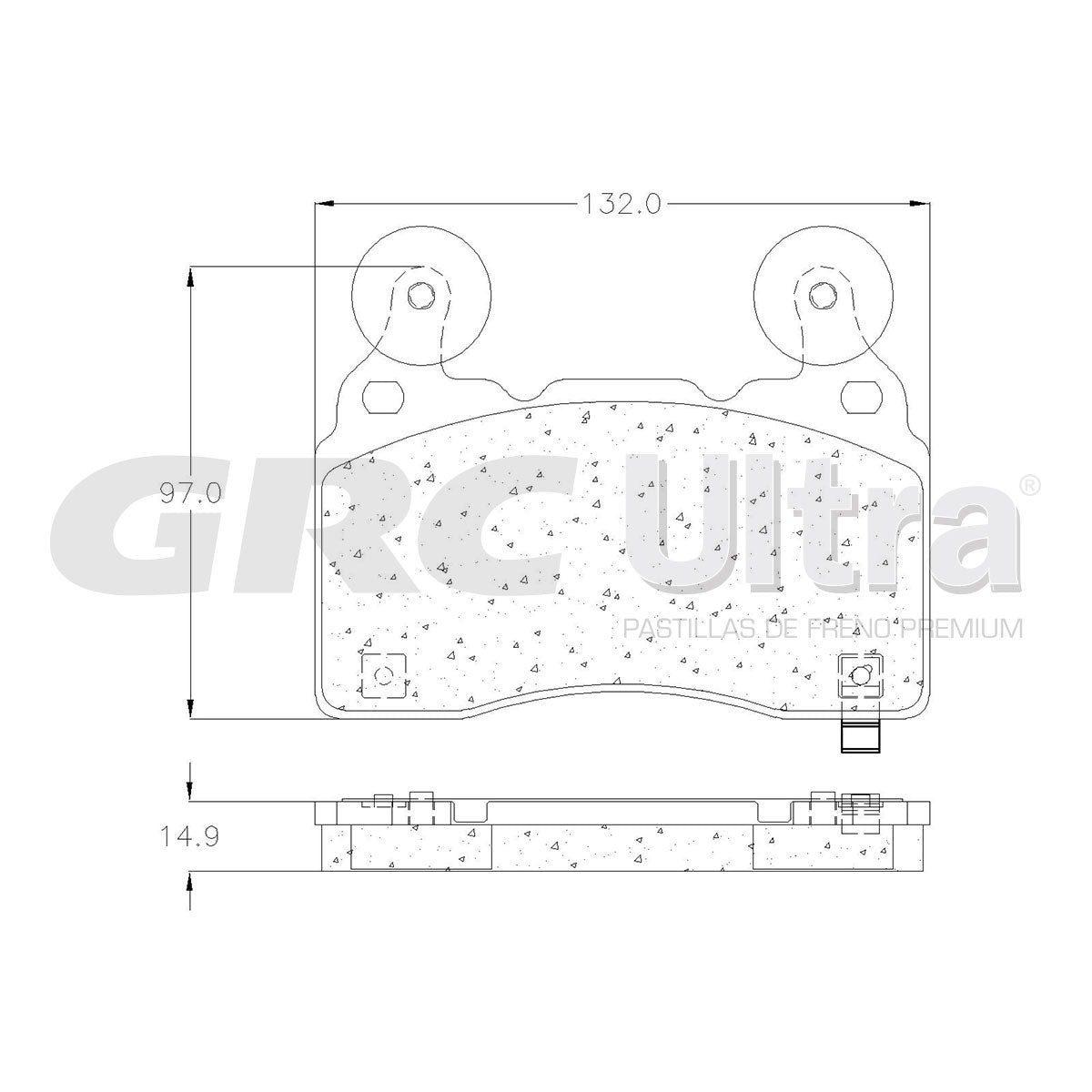 GMD1474 - BALATAS SEMIMETALICAS DELANTERAS PARA CADILLAC CT6 2018-2018