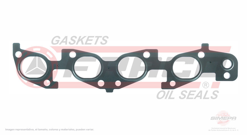 MEX-7640060 - EMPAQUE MULTIPLE DE ESCAPE PARA CHEVROLET TRACKER L4 2.0 L 16 V. DOHC J20A 1999-2003