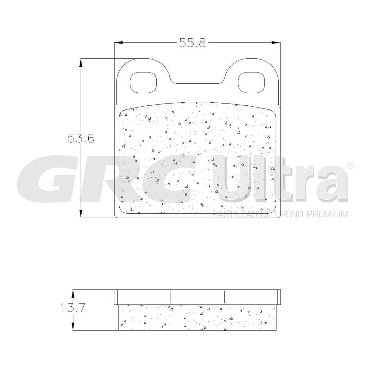 GMD30 - BALATAS SEMIMETALICAS TRASERAS PARA ALFA ROMEO ALFETTA 1977-1977