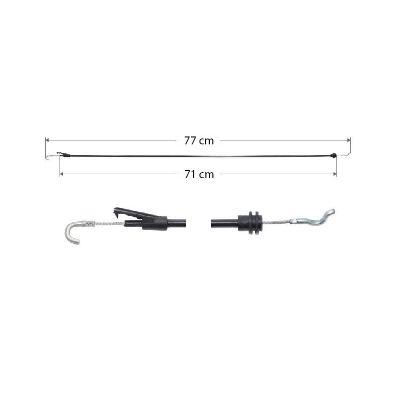 MANJ-96522 - CHICOTE CERRADURA PARA SEAT IBIZA 2001-2009 DERECHA/IZQUIERDA DELANTERA