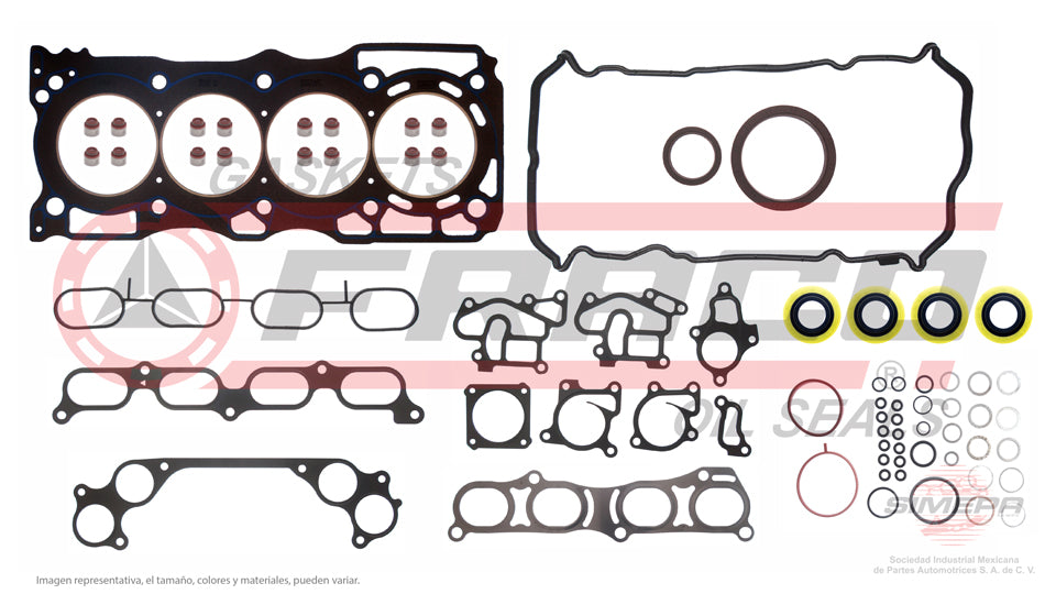 FSX-5840299SB - JUEGO DE EMPAQUES PARA NISSAN NP300 L4 2.5 L 16 V. DOHC QR25 2016-2018