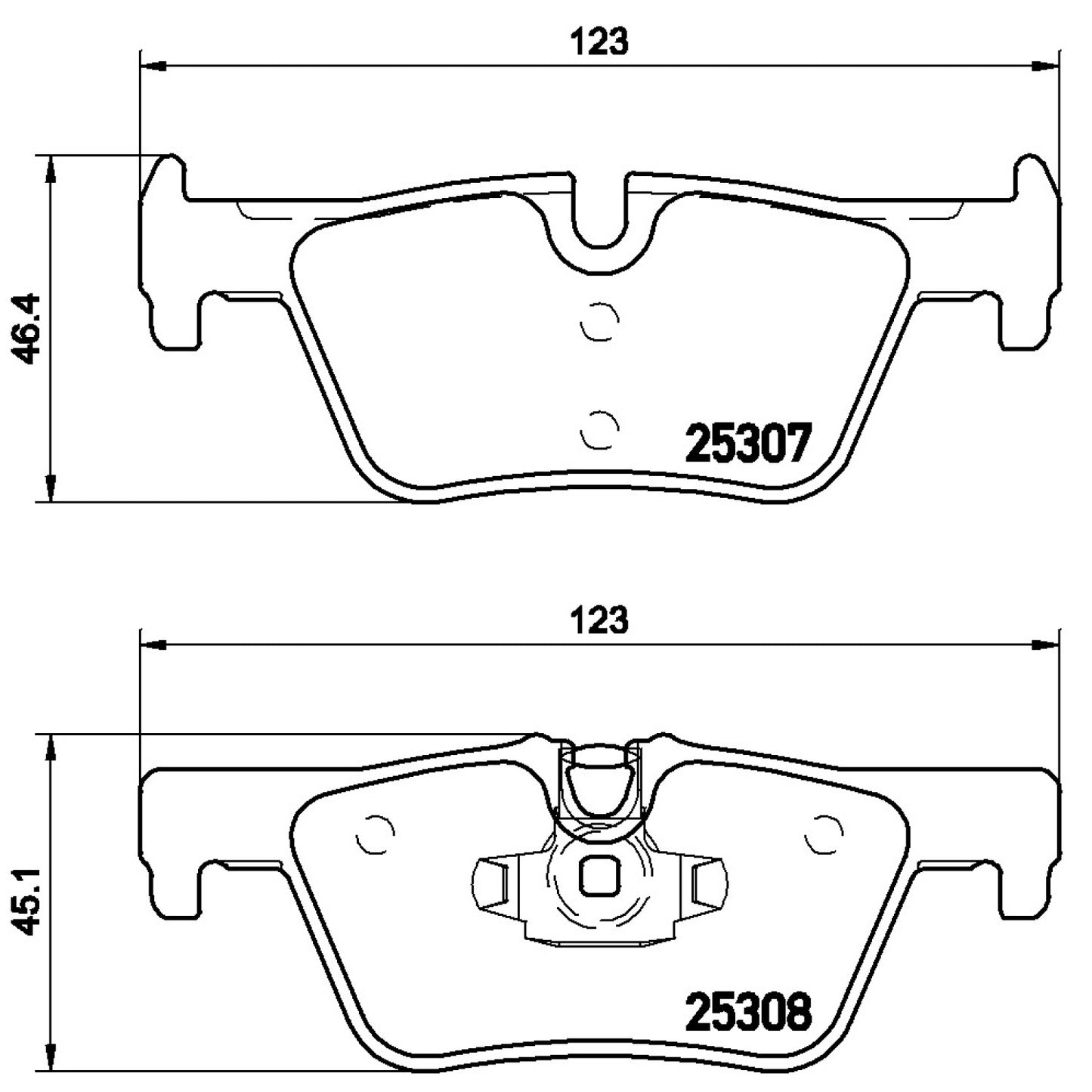 BRE-P06071X - BALATAS TRASERAS PARA BMW 118I BASE 2012-2015