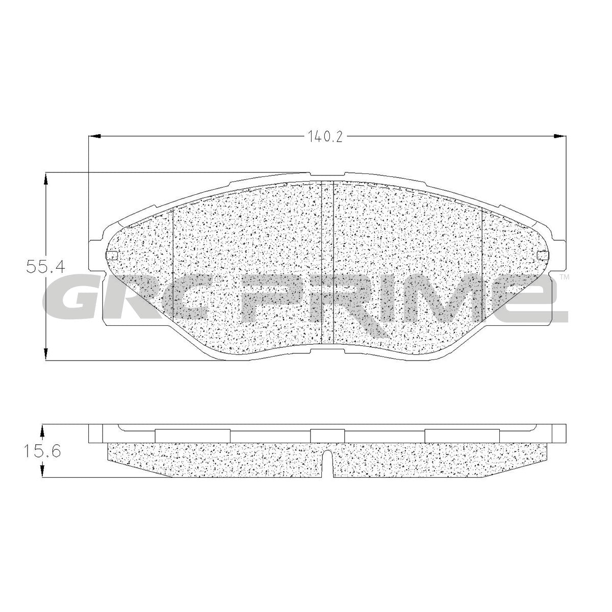 GPRD1523SD - BALATAS SEMIMETALICAS DELANTERAS PARA TOYOTA HILUX 2006-2008