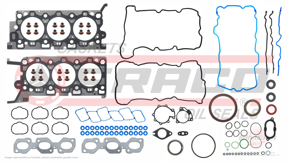 FSX-2662062 - JUEGO DE EMPAQUES PARA FORD ESCAPE V6 3.0 L DOHC 24 V. DURATEC 2010-2012
