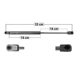 MANJ-60058 - AMORTIGUADOR COFRE PARA CHRYSLER 300 2011-2019 DERECHA/IZQUIERDA