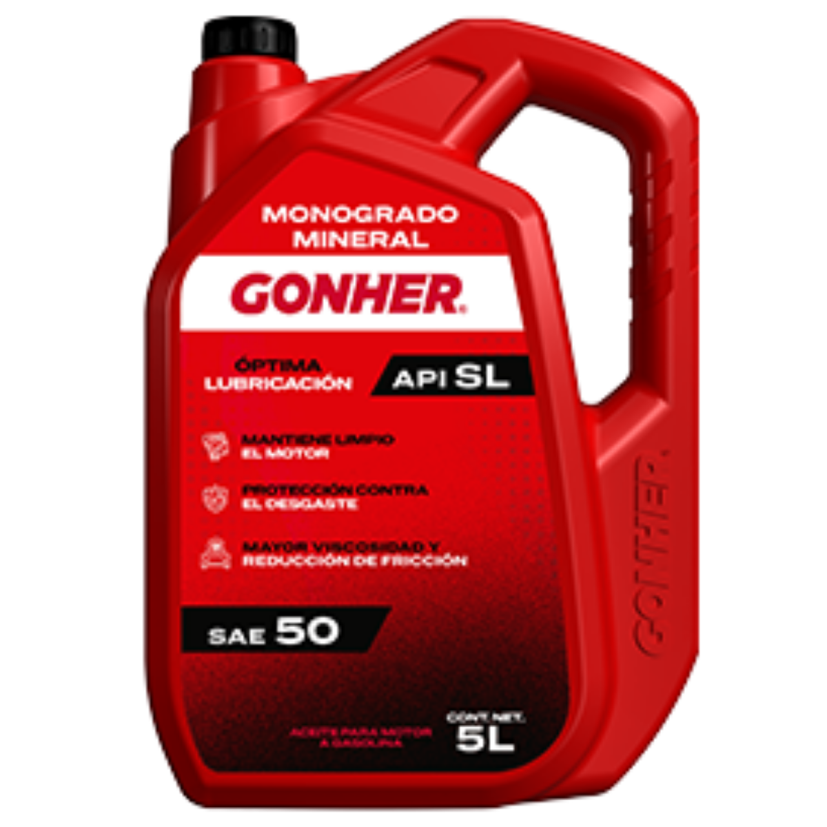 GH-1033949 - ACEITE GONHER SAE 50 API SL CAJA CON 4 PIEZAS DE 5 LITROS