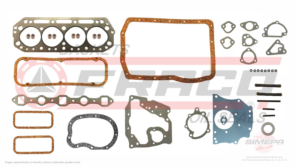 FSX-5840213 - JUEGO DE EMPAQUES PARA NISSAN ICHIVAN L4 1.8 L 8 V. J18 1987-1994